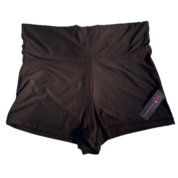 No Boundaries Juniors Black Yoga Stretch Shorts Med (7-9) New With Tags - Picture 1 of 4